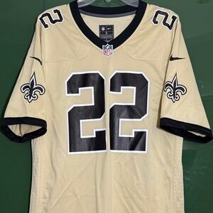 Rare Nike Rashid Shaheed New Orleans Saints #22 Gold Alternate Game Jersey Men S